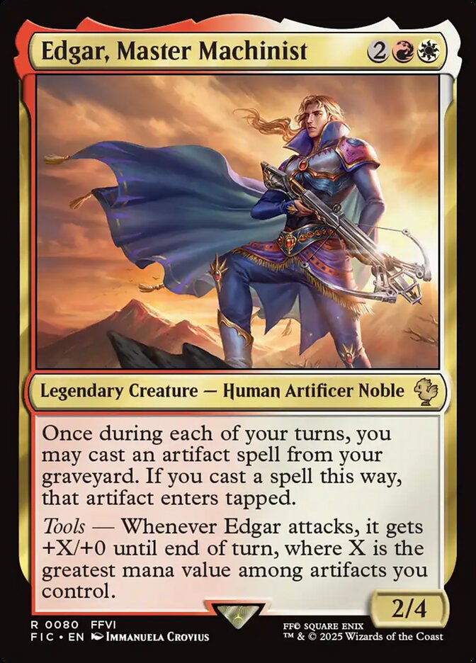 Edgar, Master Machinist - Final Fantasy Commander