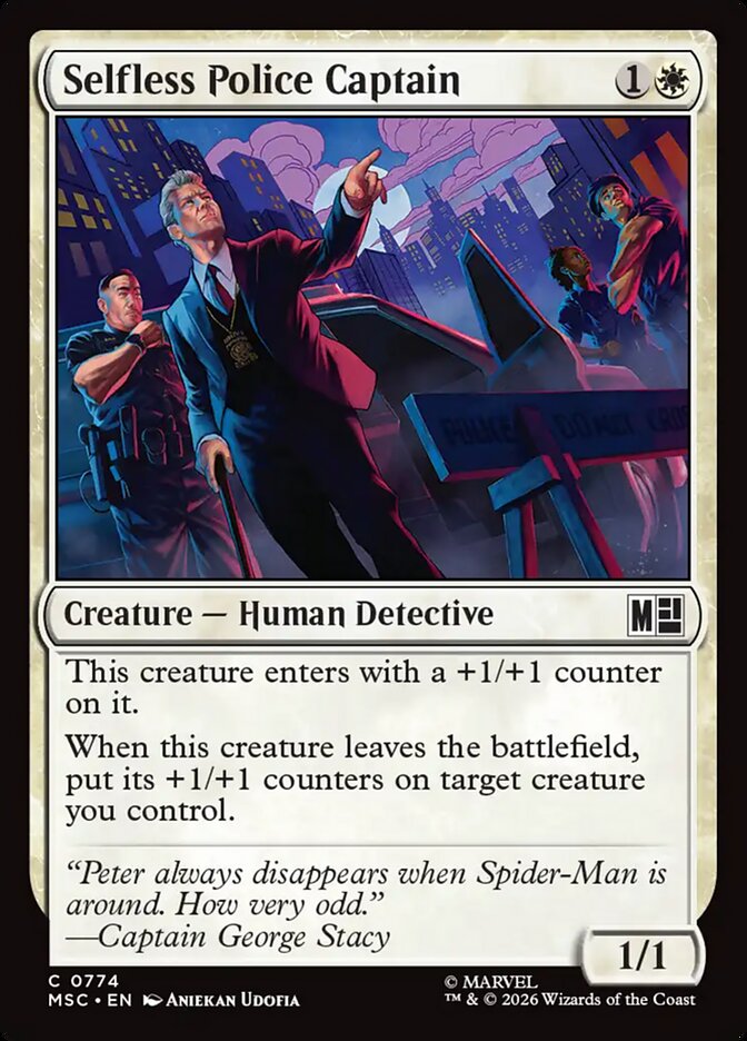 Selfless Police Captain - Marvel Super Heroes Commander