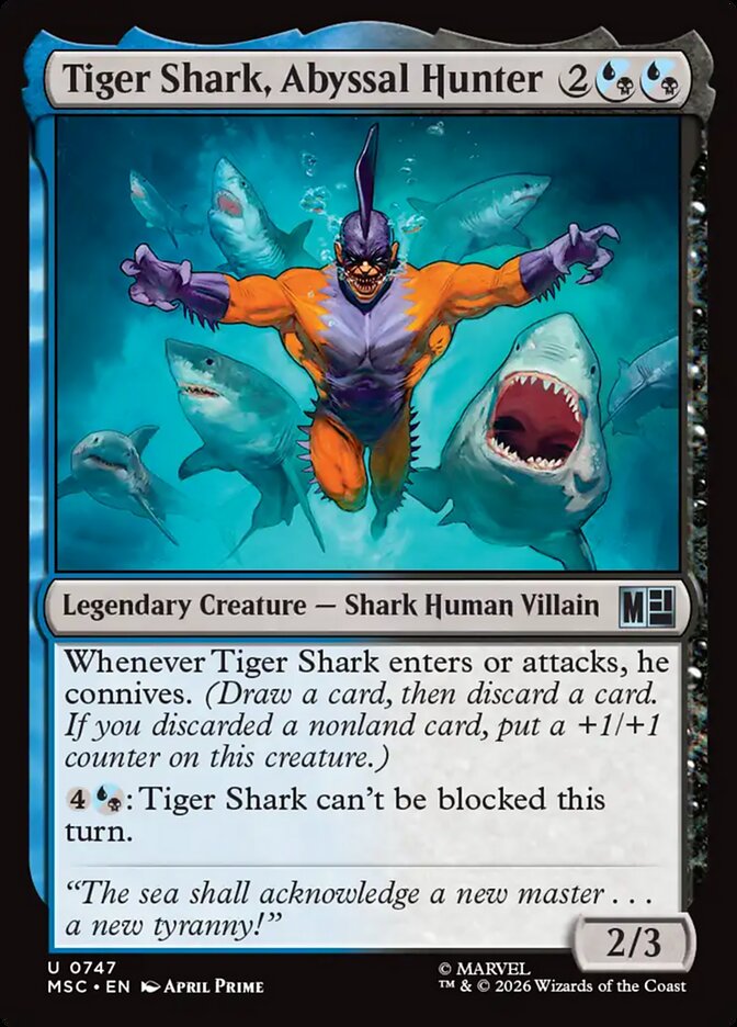 Tiger Shark, Abyssal Hunter - Marvel Super Heroes Commander