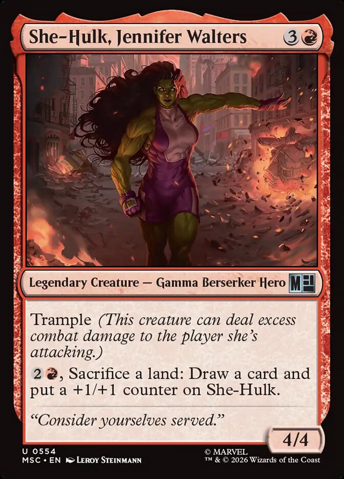 She-Hulk, Jennifer Walters - Marvel Super Heroes Commander