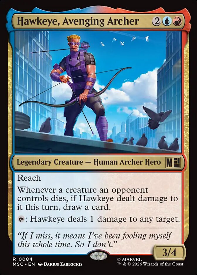 Hawkeye, Avenging Archer - Marvel Super Heroes Commander