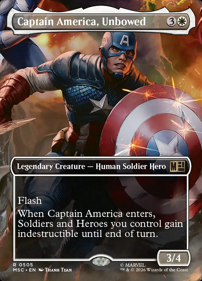 Captain America, Unbowed - Marvel Super Heroes Commander