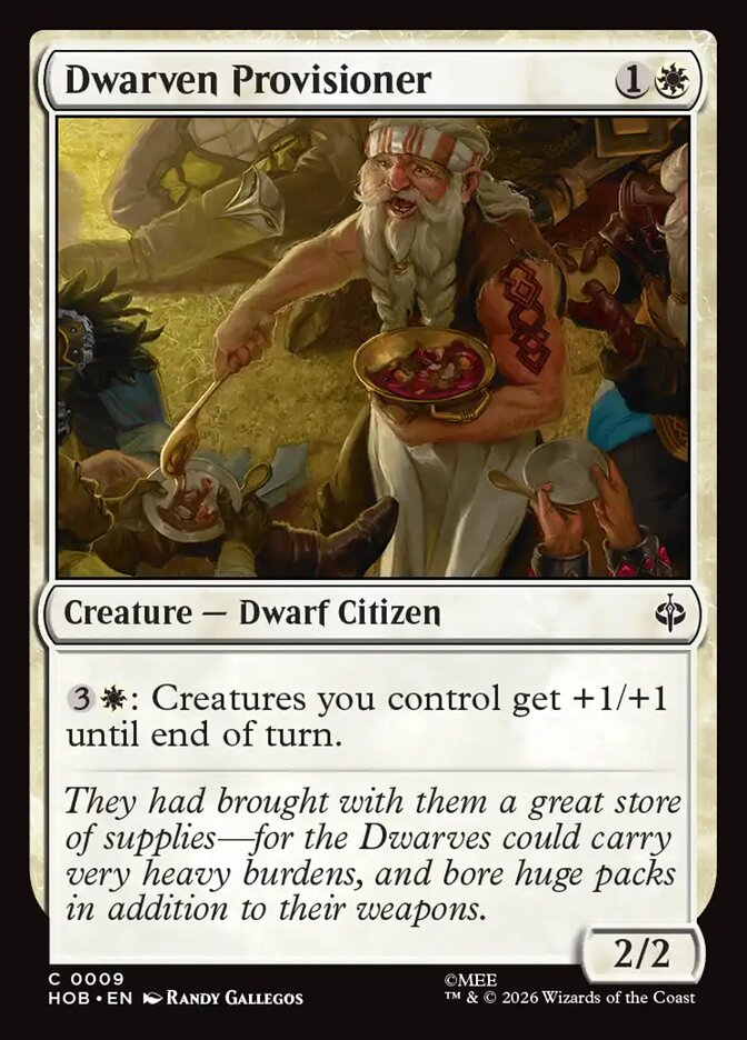 Dwarven Provisioner - The Hobbit