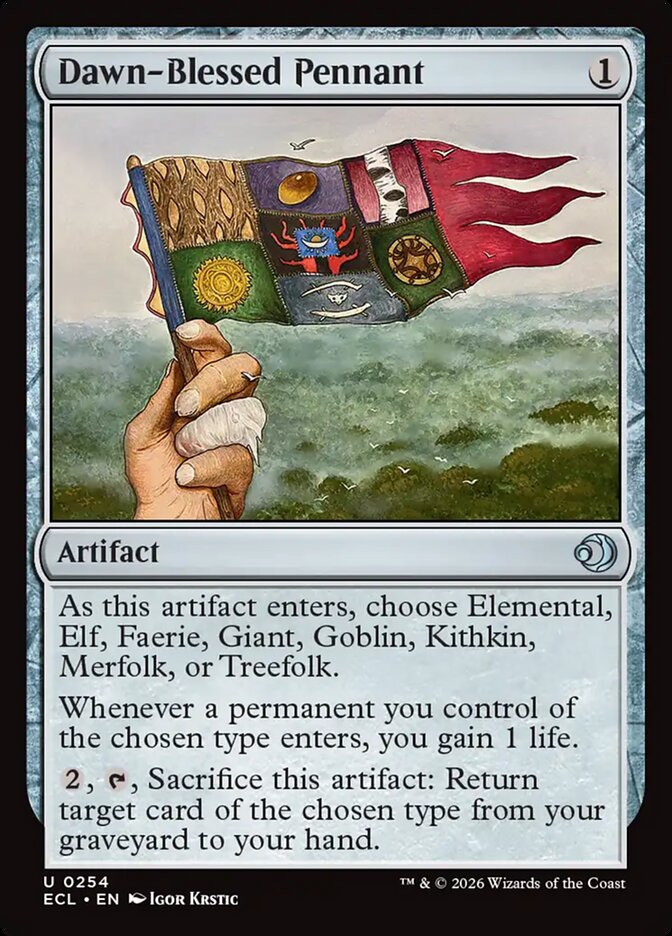 Dawn-Blessed Pennant - Lorwyn Eclipsed