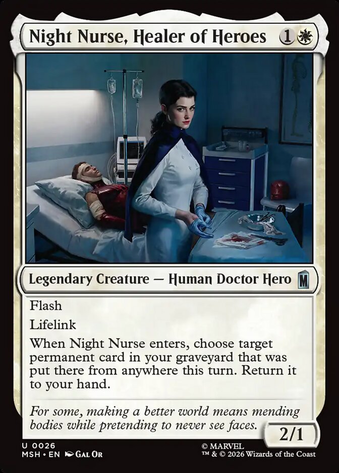 Night Nurse, Healer of Heroes - Marvel Super Heroes