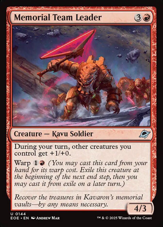 Memorial Team Leader - Edge of Eternities