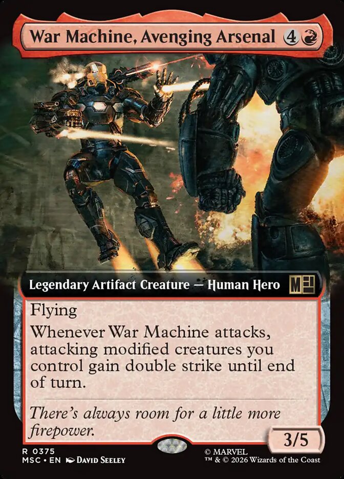 War Machine, Avenging Arsenal - Marvel Super Heroes Commander