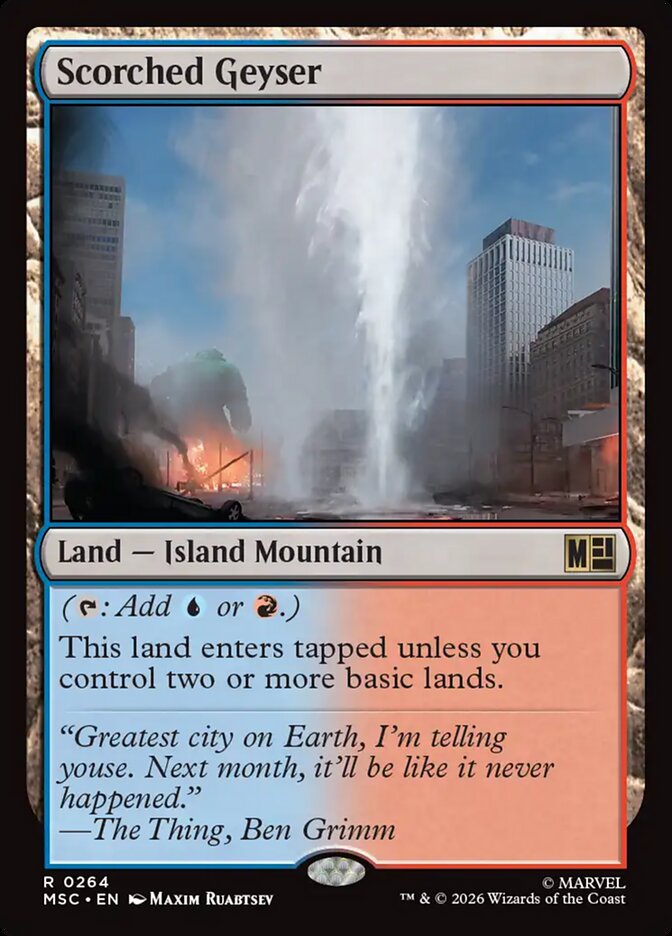 Scorched Geyser - Marvel Super Heroes Commander