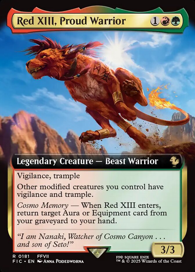 Red XIII, Proud Warrior - Final Fantasy Commander