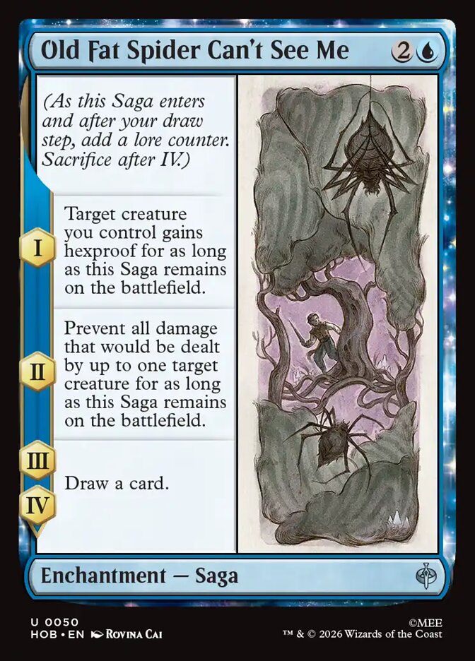 Old Fat Spider Can't See Me - The Hobbit
