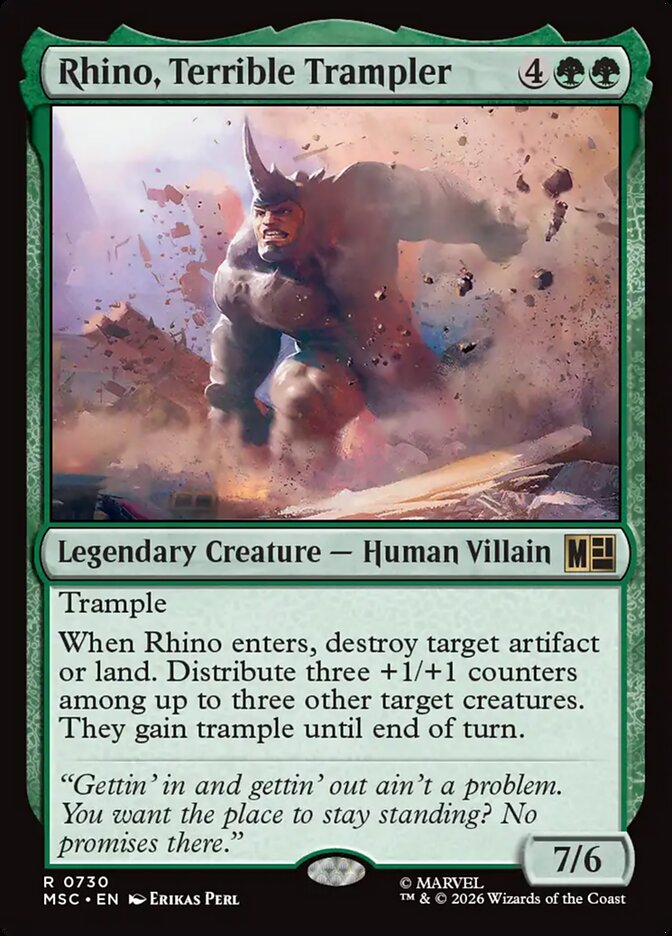 Rhino, Terrible Trampler - Marvel Super Heroes Commander