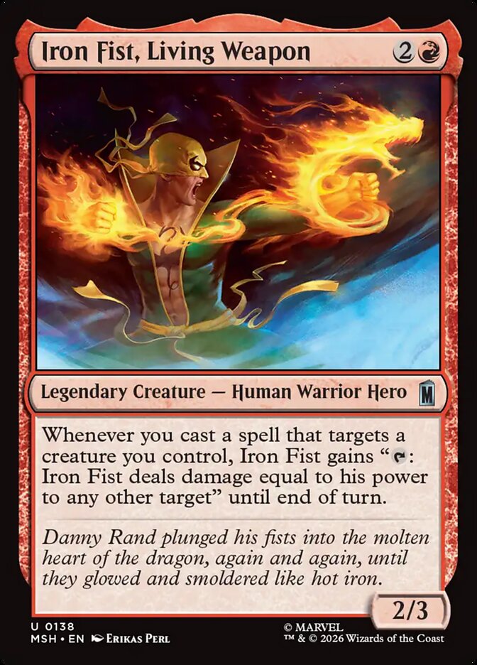Iron Fist, Living Weapon - Marvel Super Heroes