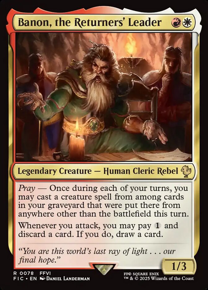 Banon, the Returners' Leader - Final Fantasy Commander