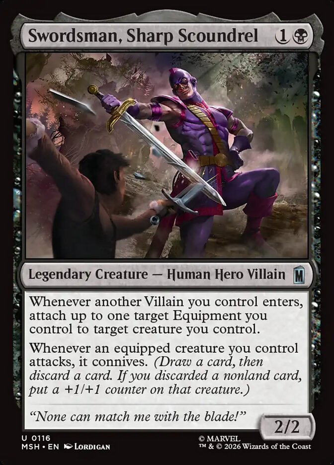 Swordsman, Sharp Scoundrel - Marvel Super Heroes