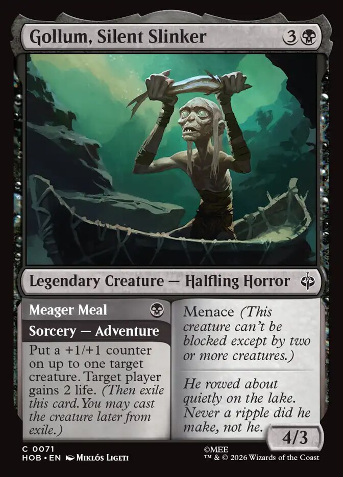 Gollum, Silent Slinker // Meager Meal - The Hobbit
