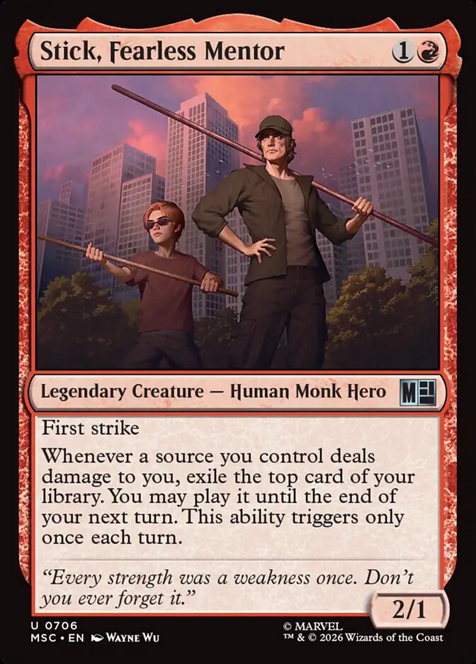 Stick, Fearless Mentor - Marvel Super Heroes Commander