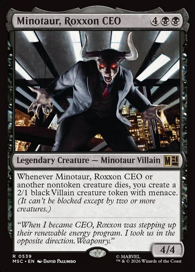 Minotaur, Roxxon CEO - Marvel Super Heroes Commander