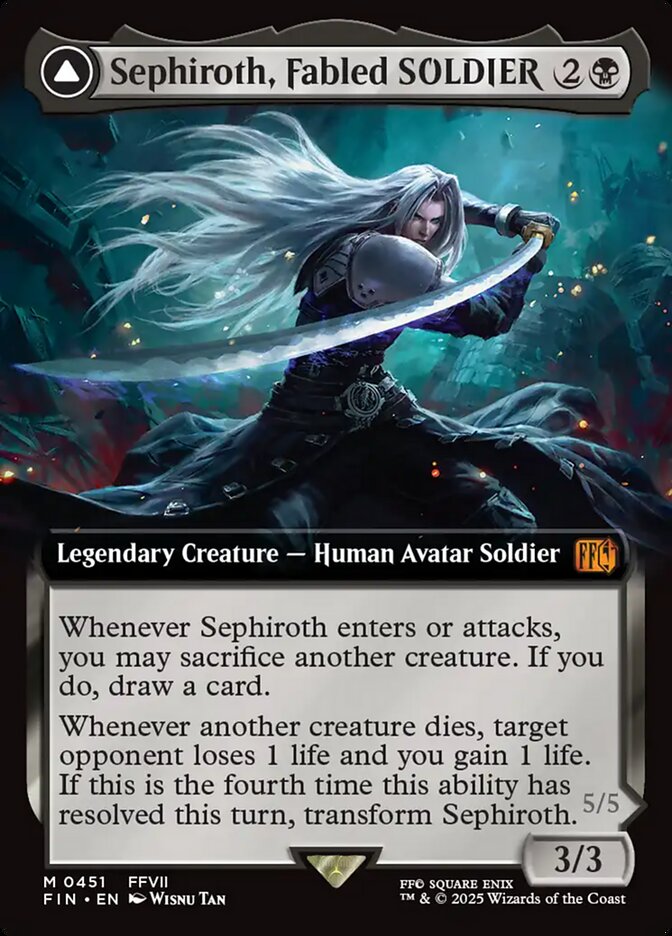 Sephiroth, Fabled SOLDIER // Sephiroth, One-Winged Angel - Final Fantasy