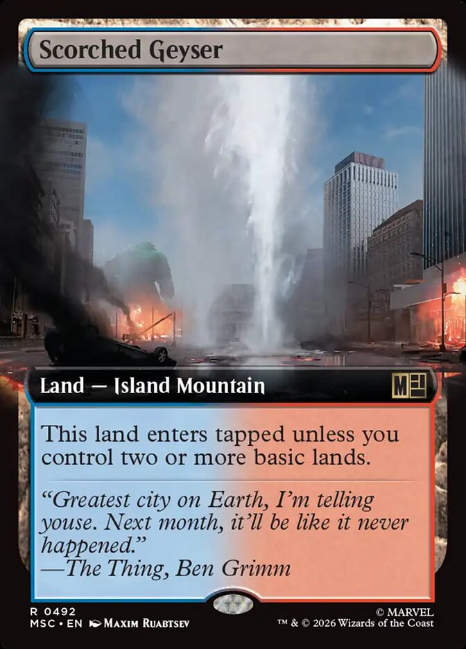 Scorched Geyser - Marvel Super Heroes Commander
