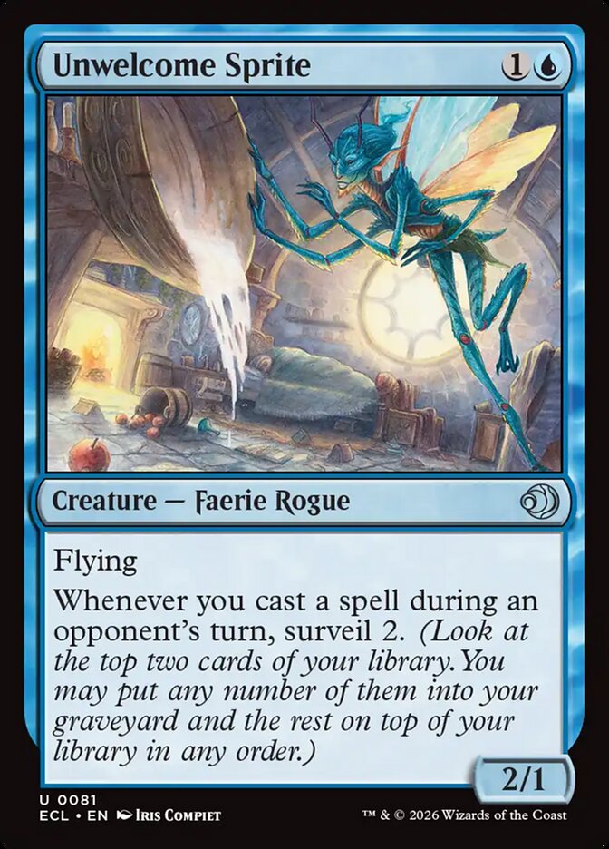 Unwelcome Sprite - Lorwyn Eclipsed