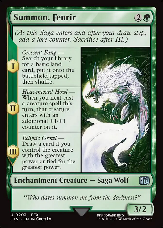 Summon: Fenrir - Final Fantasy