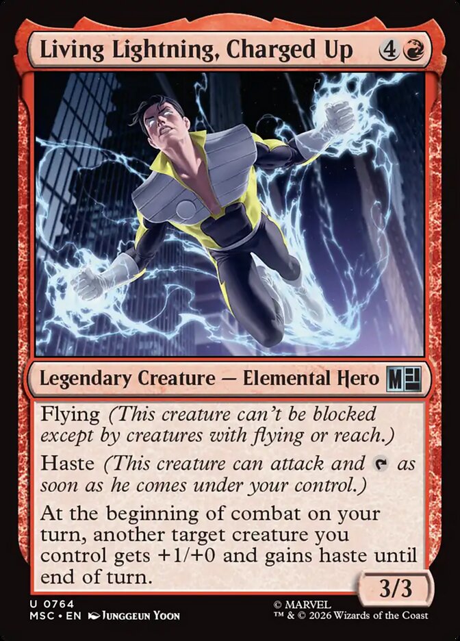 Living Lightning, Charged Up - Marvel Super Heroes Commander