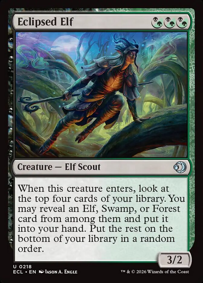 Eclipsed Elf - Lorwyn Eclipsed