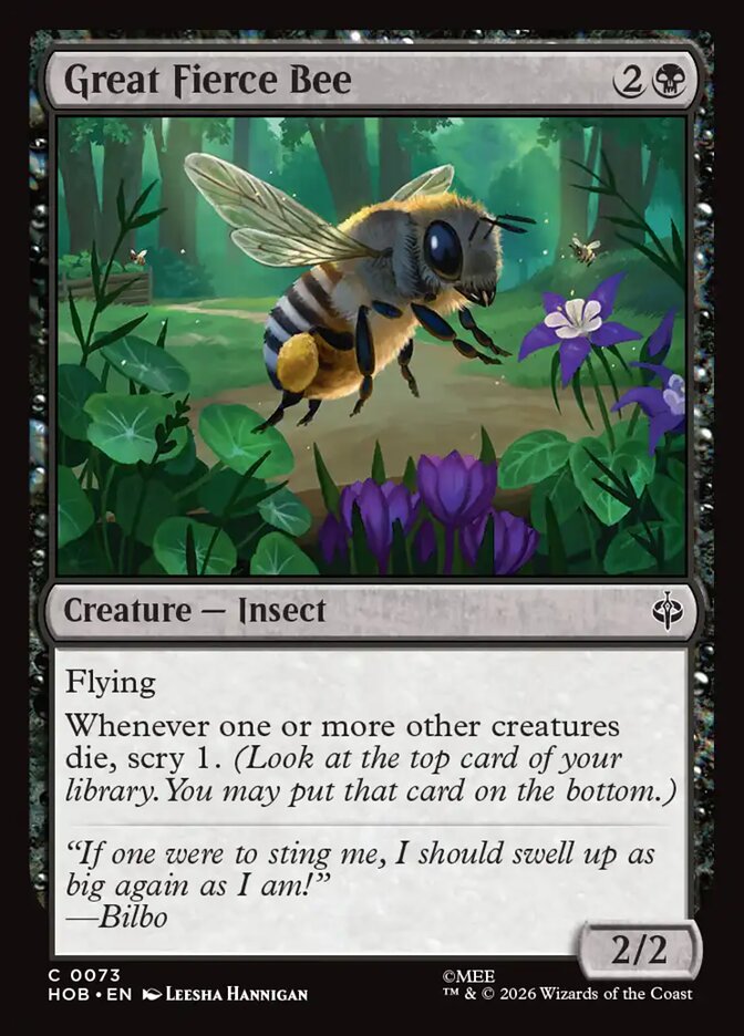 Great Fierce Bee - The Hobbit