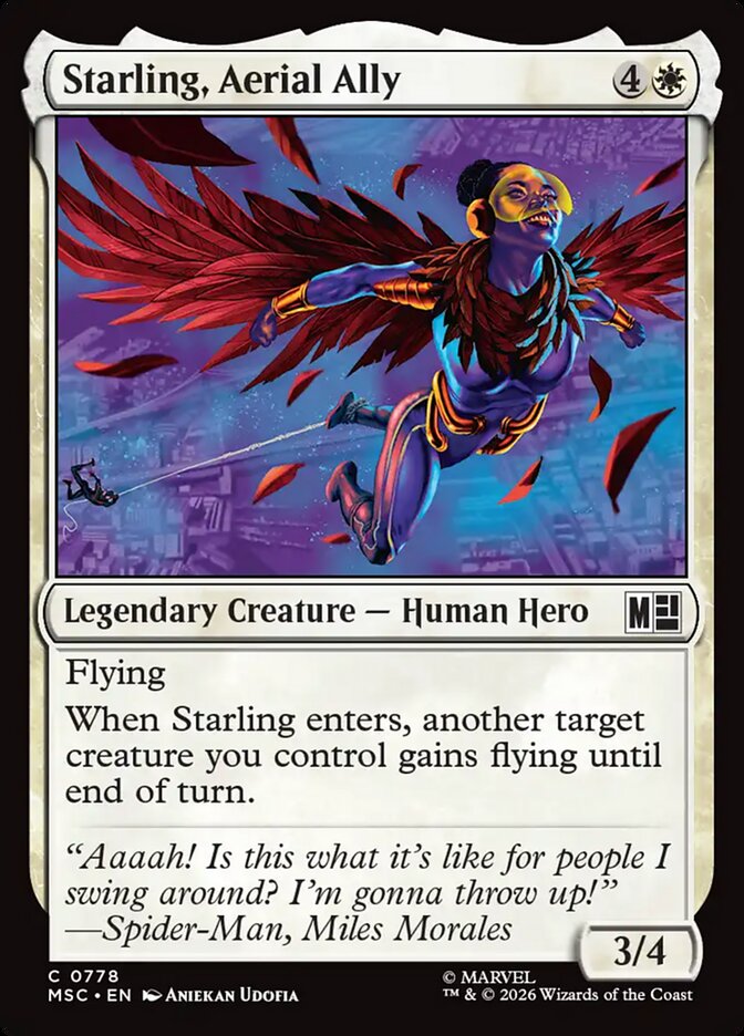 Starling, Aerial Ally - Marvel Super Heroes Commander