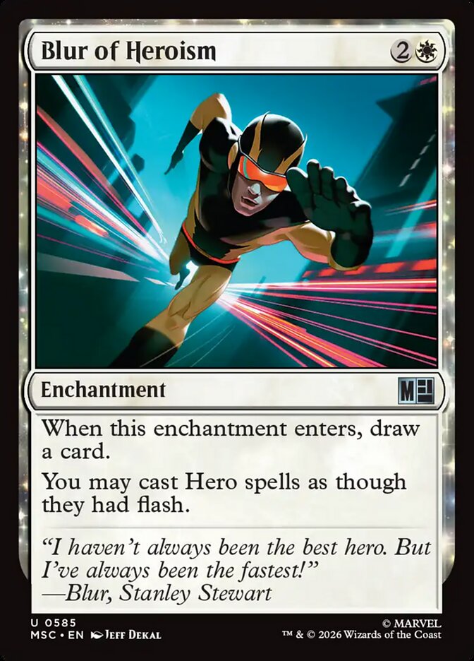 Blur of Heroism - Marvel Super Heroes Commander
