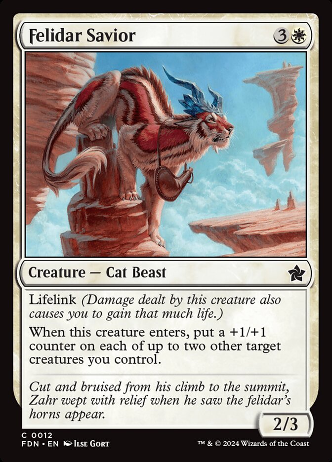 Felidar Savior - Foundations