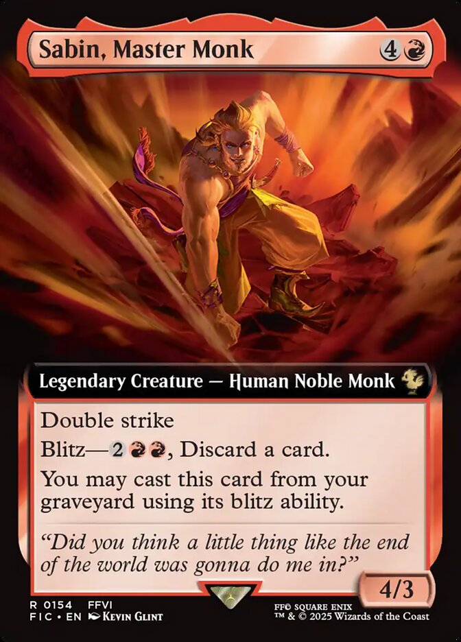 Sabin, Master Monk - Final Fantasy Commander