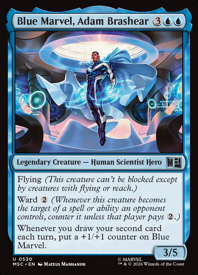 Blue Marvel, Adam Brashear - Marvel Super Heroes Commander