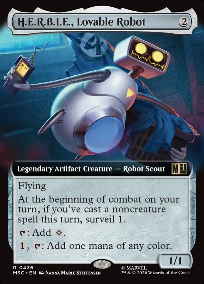 H.E.R.B.I.E., Lovable Robot - Marvel Super Heroes Commander