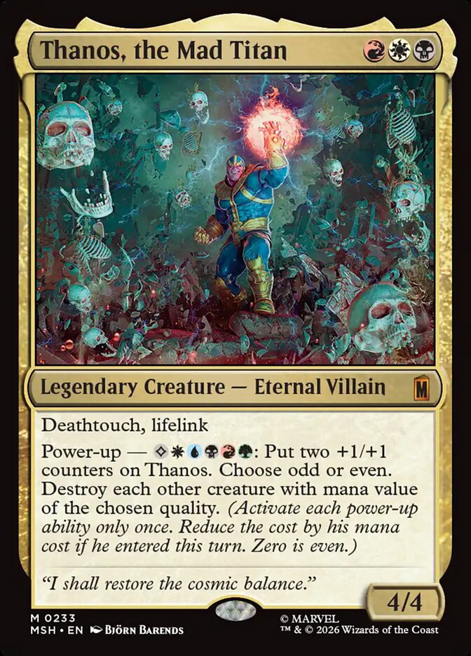 Thanos, the Mad Titan - Marvel Super Heroes