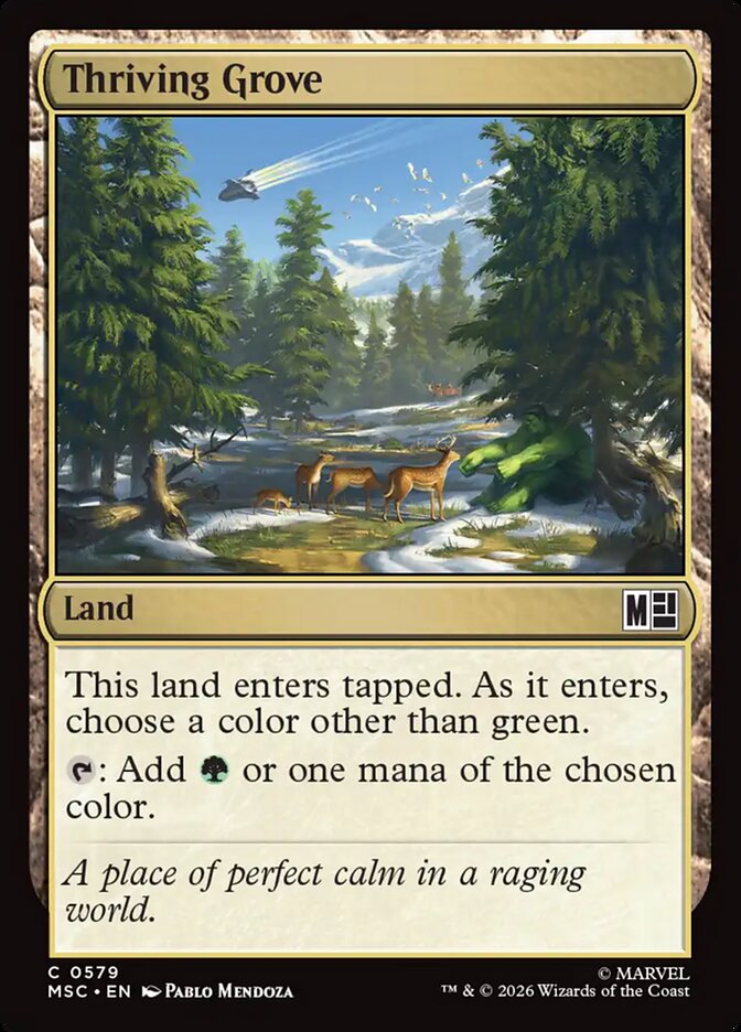 Thriving Grove - Marvel Super Heroes Commander