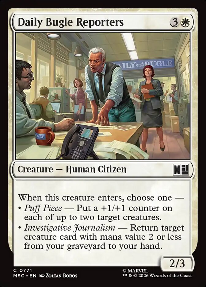Daily Bugle Reporters - Marvel Super Heroes Commander