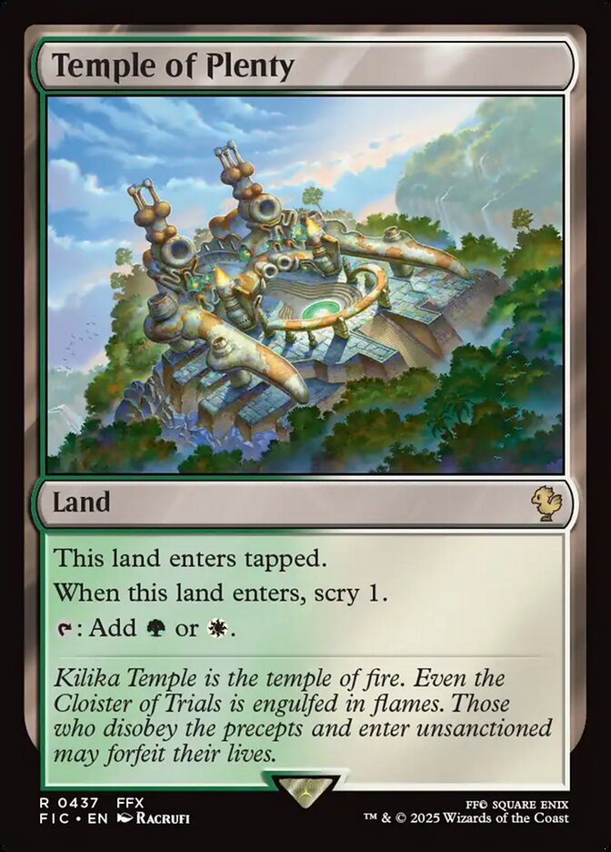 Temple of Plenty - Final Fantasy Commander