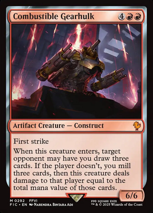 Combustible Gearhulk - Final Fantasy Commander