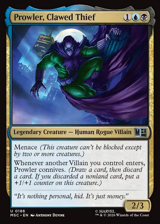Prowler, Clawed Thief - Marvel Super Heroes Commander