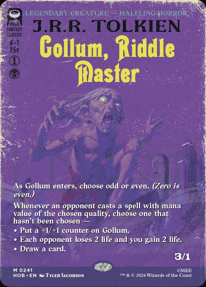 Gollum, Riddle Master - The Hobbit