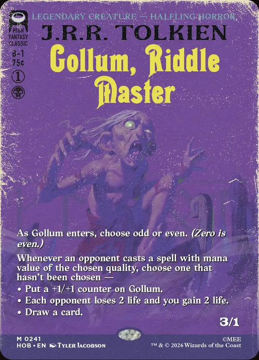 Gollum, Riddle Master - The Hobbit