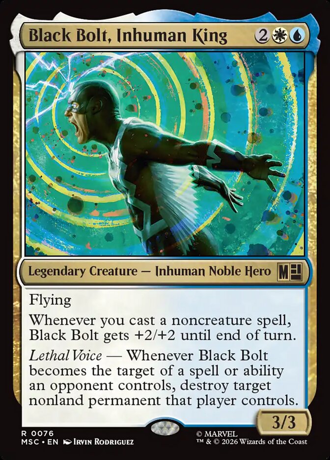 Black Bolt, Inhuman King - Marvel Super Heroes Commander