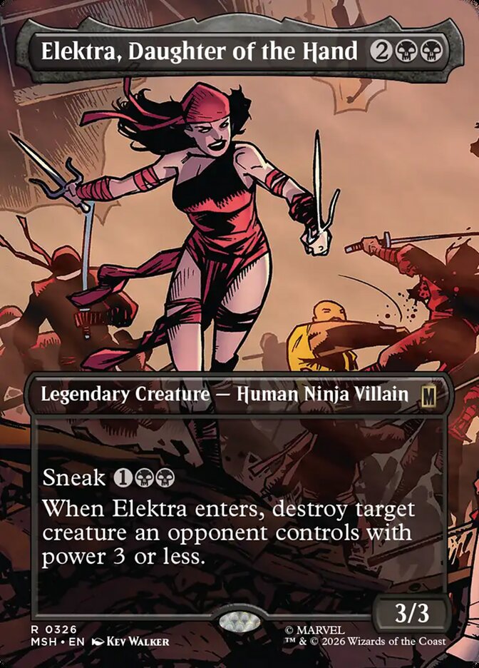 Elektra, Daughter of the Hand - Marvel Super Heroes