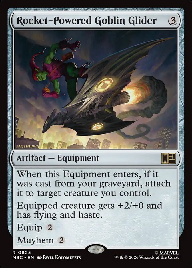 Rocket-Powered Goblin Glider - Marvel Super Heroes Commander