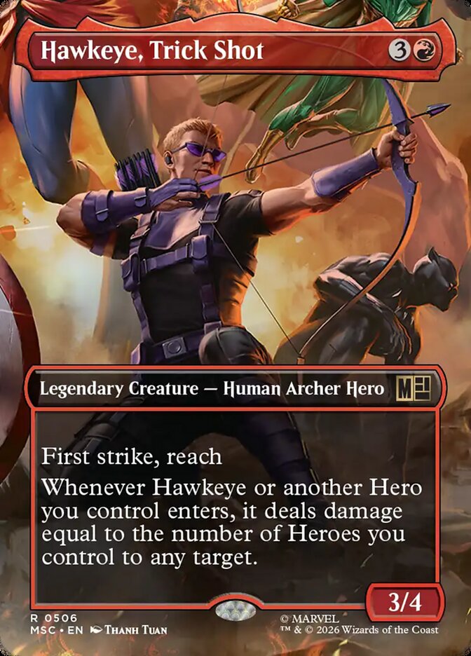 Hawkeye, Trick Shot - Marvel Super Heroes Commander