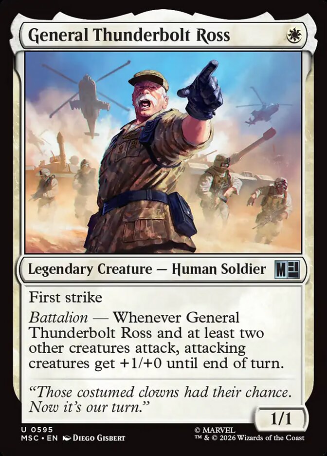 General Thunderbolt Ross - Marvel Super Heroes Commander
