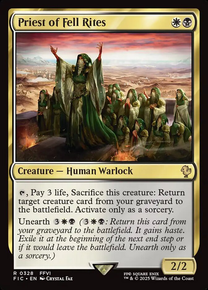 Priest of Fell Rites - Final Fantasy Commander