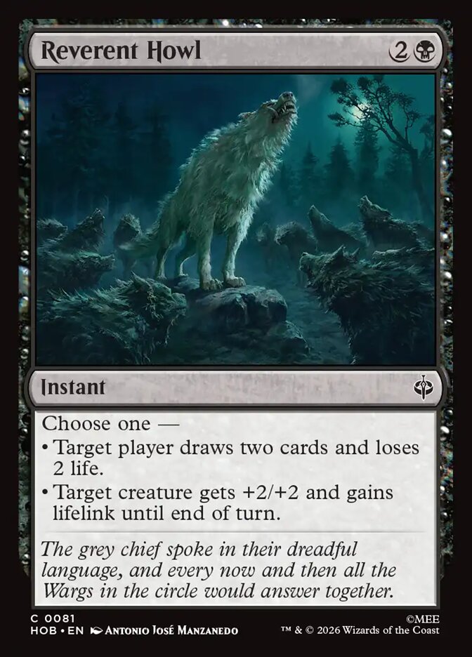 Reverent Howl - The Hobbit