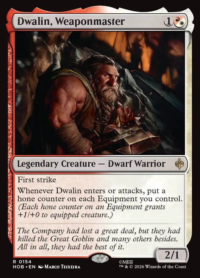 Dwalin, Weaponmaster - The Hobbit